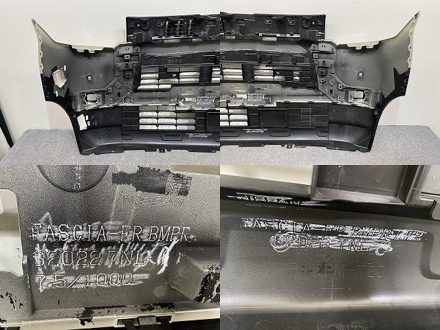 デリカミニ B34A/B35A/B37A/B38A 純正 フロントバンパー グリル付 62022 7NL-0 ナチュラルアイボリーメタリックXブラックマイカ(144919)