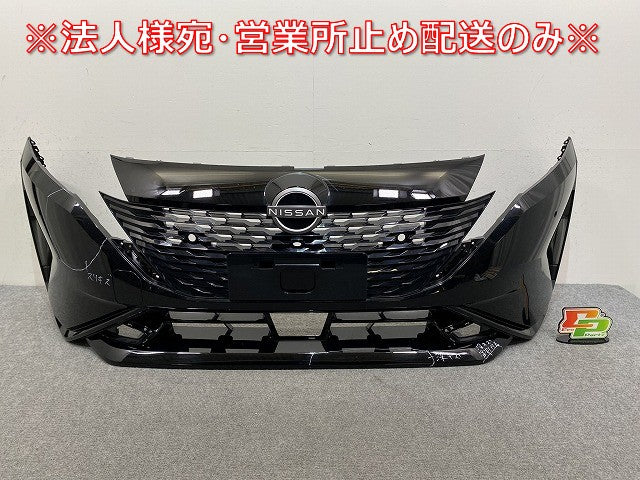 オーラ/AURA FE13/FSNE13 純正 前期 フロント バンパーロア バンパー グリル付 62022 6XL0H ミッドナイトブラック GAT 日産(144930)