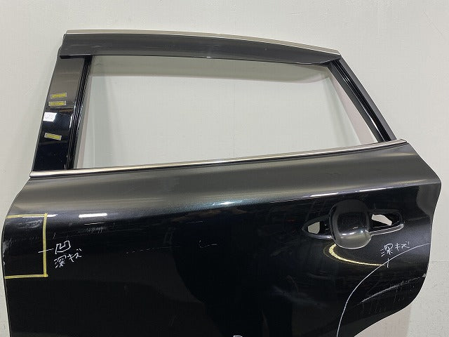 ハリアー 80系/MXUA80/MXUA85 ハイブリッド/AXUH80/AXUH85 PHEV/AXUP85 左 リア ドア バイザー付 プレシャスブラックパール 219(144983)