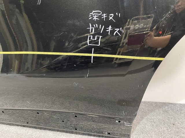 ハリアー 80系/MXUA80/MXUA85 ハイブリッド/AXUH80/AXUH85 PHEV/AXUP85 左 リア ドア バイザー付 プレシャスブラックパール 219(144983)