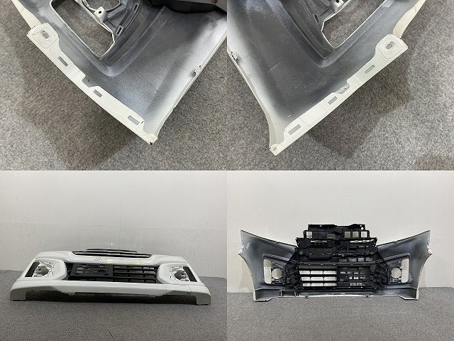 スペーシア カスタム/フレアワゴンカスタムスタイル MK42S/MM42S 純正 後期 F バンパー グリル付 71711-65R5 クリスタルホワイト(145022)
