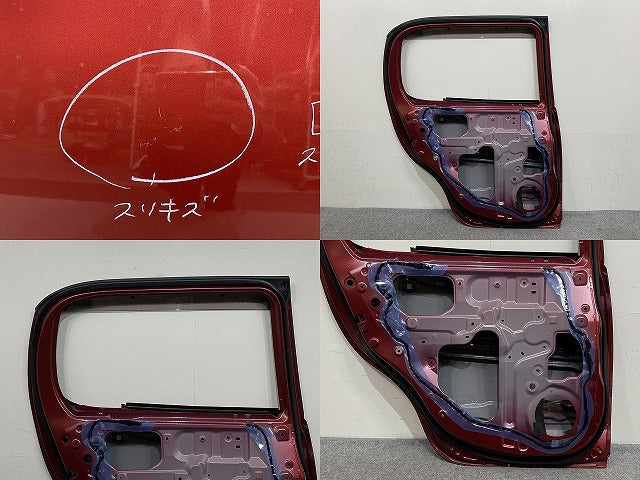 パッソ/ブーン M700A/M710A/M700S/M710S 純正 左 リア ドア バイザー付 ファイアークォーツレッドメタリック R67 トヨタ(145045)