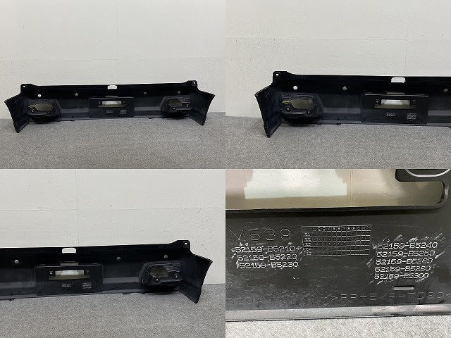 ハイゼット/ハイジェット/サンバーバン/ピクシスバン S700V/S710V 純正 リア バンパー 52159-B5210~5300 ブラックマイカ X07(145058)