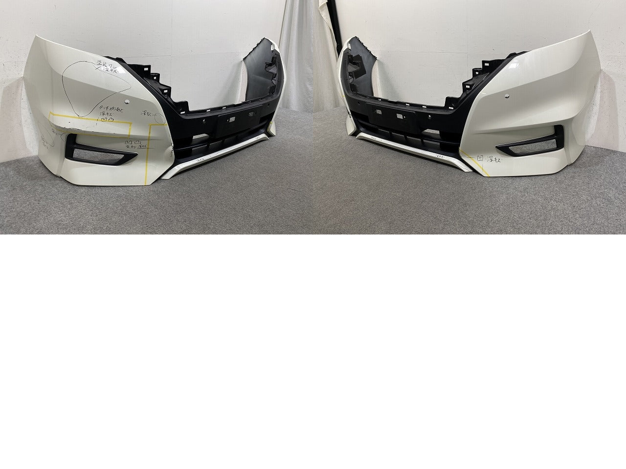 セレナ/ハイウェイスター C27/GFC27/GFNC27 e-POWER/HFC27 純正 前期 フロント バンパー 62022 5TF0H ブリリアントホワイトパール(145066)