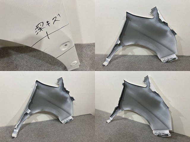 ヴォクシー VOXY ZS/煌 80系/ZRR80W/ZRR85W ハイブリッド/ZWR80W 純正 左 フロント フェンダー ホワイトパールクリスタルシャイン(145125)