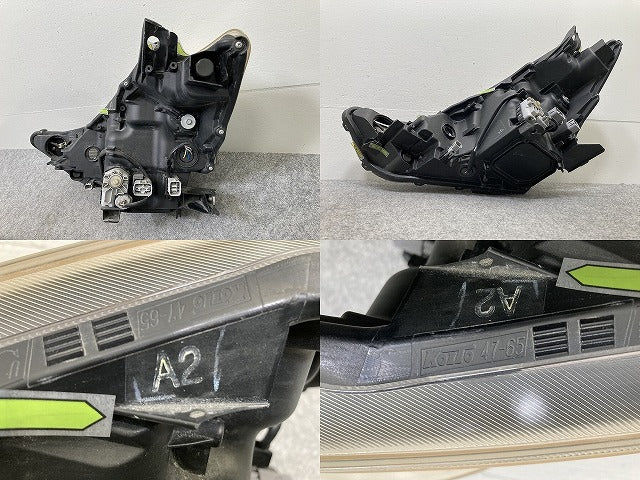 プリウスα/アルファ ZVW40W/ZVW41W 純正 後期 右 ヘッドライト/ランプ LED レベライザー 刻印A2 KOITO 47-65 トヨタ(145175)
