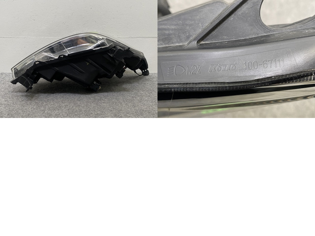 デイズ ルークス ハイウェイスター/eKスペース カスタム/B21A/B11A 純正 後期 左 ヘッドライト LED 100-67111 26060-6A03K(145290)