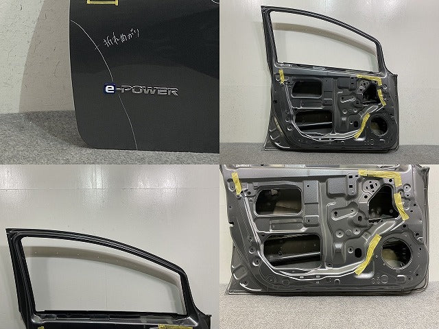 ノート/NOTE E12/NE12 e-POWER/HE12/SNE12 純正 左 フロント ドア ダークメタルグレーメタリック KAD 日産(145337)