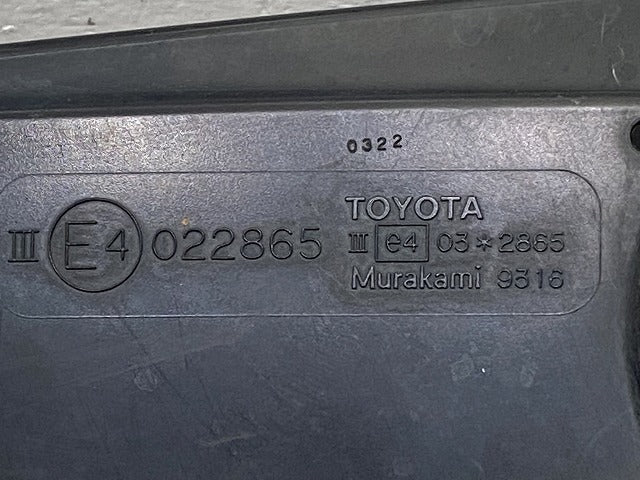 プリウス 30系/ZVW30 純正 左 ドアミラー 7線 ウインカー付 Murakami 9316/30-342 ブラック 202 トヨタ(145380)