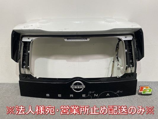 ジャンク!セレナ C28/NC28/FC28/FNC28 e-POWER/GC28/GFC28 純正 リアゲート/バックドア/リアハッチ ガラス片あり 90010 7DA0A(145382)