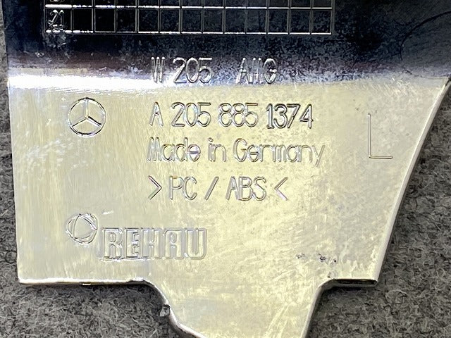 Cクラス W205 純正 左 フロント モール A2058851374 メッキ メルセデスベンツ(145406)