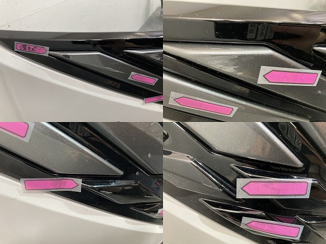 ノート/NOTE E13/SNE13 純正 後期 フロント バンパー ロアグリル付 62022 6XK0H ピュアホワイトパール QAC 日産(145494)