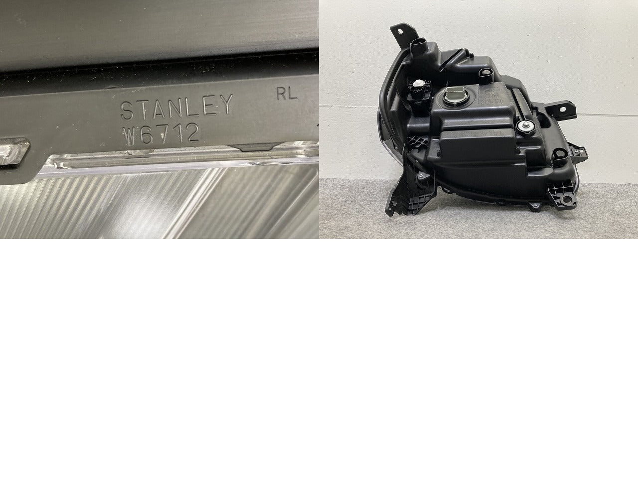 N-BOX/NBOX Nボックス カスタム/JF5/JF6 純正 左 ヘッドライト/ランプ LED レベライザー 刻印J STANLEY W6712 ホンダ(145496)