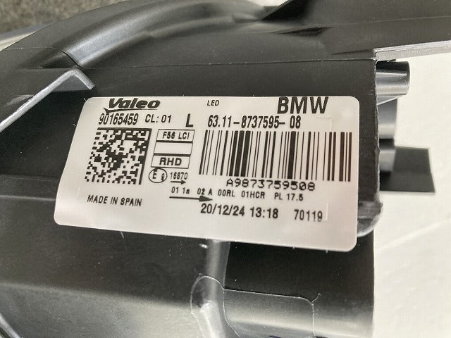 新品!ミニ F54/F55/F56/F57 純正 後期 左 ヘッドライト/ランプ LED VALEO 63.11-8737595-08 63118737595 MINI(145566)