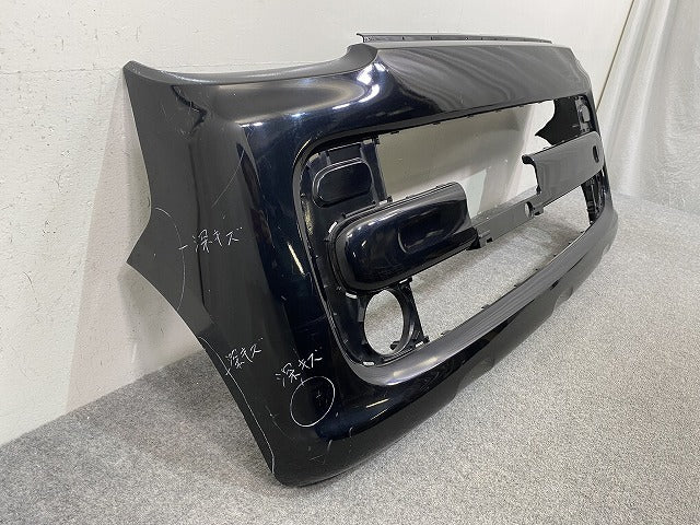 スペーシア/フレアワゴン MK53S/MM53S 純正 フロント バンパー 71711-79R0 ブルーイッシュブラックパール3 XJ3 スズキ(145596)