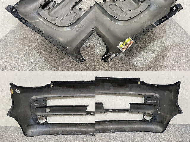 スペーシア/フレアワゴン MK53S/MM53S 純正 フロント バンパー 71711-79R0 ブルーイッシュブラックパール3 XJ3 スズキ(145596)
