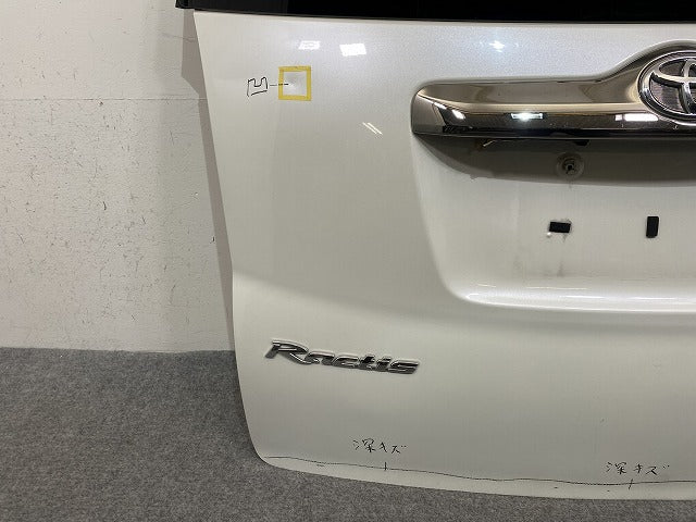 ラクティス NCP100/NCP105/SCP100 純正 リアゲート/バックドア/リアハッチ ガラス付 ホワイトパールクリスタルシャイン 070 トヨタ(145606)