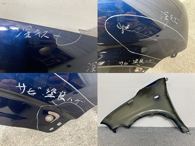 アルト ラパン HE33S 純正 右 フロント フェンダー ノクターンブルーパール ZJP or YJP スズキ(145611)