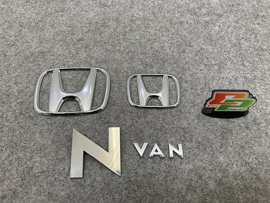 新車取り外し!N-VAN/NVAN/Nバン JJ1/JJ2 純正  エンブレム/オーナメント 75701-SZW-0000 メッキ メタリック ホンダ(145628)