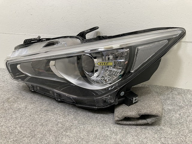 スカイライン/SKYLINE V37/YV37/HV37/HNV37/ZV37/400R 純正 中期/後期 左 ヘッドライト/ランプ LED レベライザー 刻印Y 100-23743(145680)