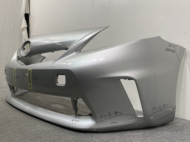 プリウスα/アルファ ZVW40W/ZVW41W 社外 前期 フロント バンパー シルバーメタリック 1F7 トヨタ(145695)