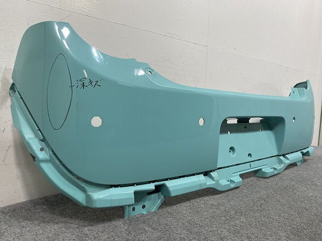 アルト ラパン HE33S 純正 リア バンパー 71811-80P0/-80P1 フレンチミントパールメタリック ZWB スズキ(145751)