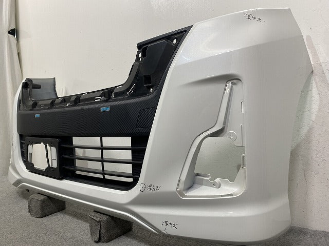 デイズ ルークス ハイウェイスター/B21A 純正 後期 フロント バンパー グリル付 6400H424ZZ ホワイトパール QBB 日産(145794)