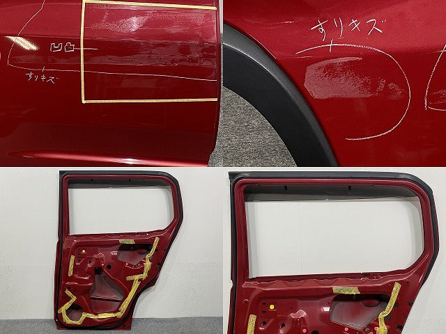 ハスラー MR31S/MR41S 純正 右 リア ドア バイザー付 フェニックスレッドパール ZLB スズキ(145812)