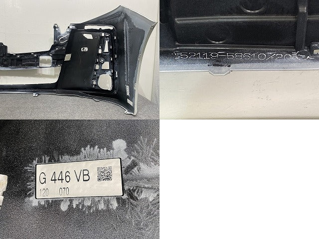 アルファード S/30系/AGH30W/AGH35W/GGH30W/GGH35W/AYH30W 純正 後期 フロント バンパー 52119-58610/20 ホワイトパール(145815)