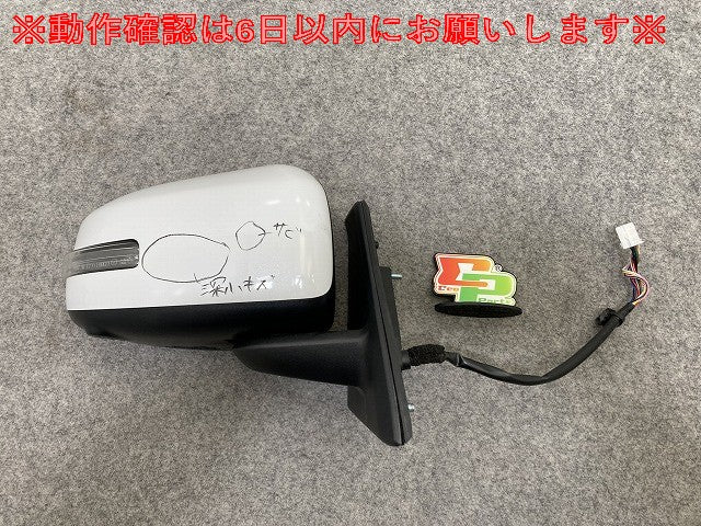 ルークス ハイウェイスター/S/X /B44A/B45A/B47A/B48A 純正 右 ドアミラー 13線 ウインカーカメラ付 ishizaki 538/5416 パール(145902)