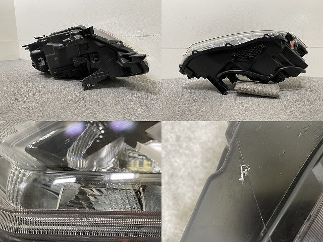 エクストレイル/X-TRAIL T32/NT32/HT32/HNT32 純正 前期 左 ヘッドライト/ランプ LED レベライザー 刻印F 100-17942 26075-4CA6D(145928)