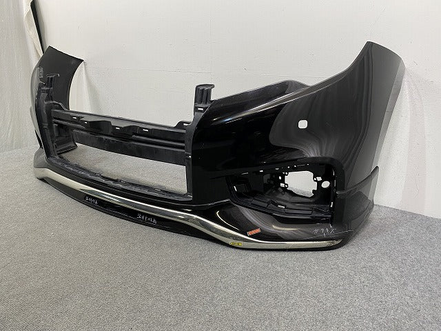 エルグランド ハイウェイスター E52/PE52/PNE52/TE52/TNE52 純正 中期 後期 フロント バンパー スポイラー付 62022 3GP0H ブラック(145932)