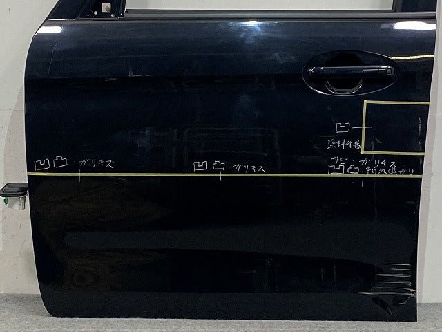 スペーシア MK32S/MK42S 純正 左 フロント ドア ブルーイッシュブラックパール3 ZJ3 スズキ(145935)