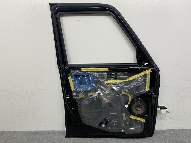 スペーシア MK32S/MK42S 純正 左 フロント ドア ブルーイッシュブラックパール3 ZJ3 スズキ(145935)