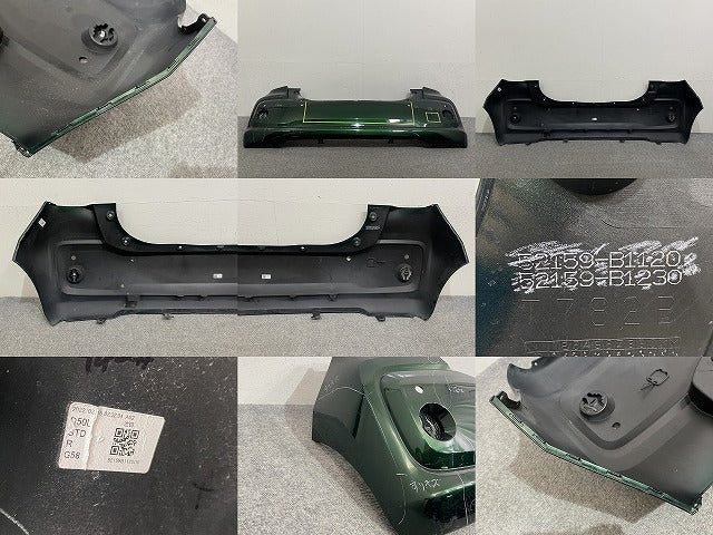 パッソ/ブーン M700A/M710A/M700S/M710S 純正 リア バンパー 52159-B1120/1230 ダークエメラルドマイカ G58 トヨタ(145955)