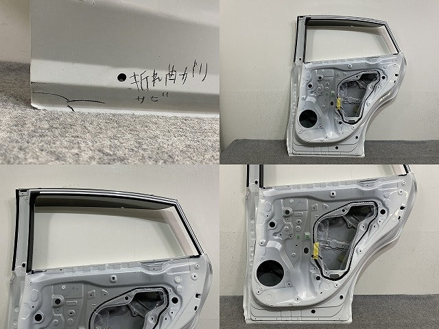 ハリアー 80系/G/Z/MXUA80/MXUA85/AXUH80/AXUH85 PHEV/AXUP85 純正 右 リア ドア バイザー付 プラチナホワイトパールマイカ(145964)