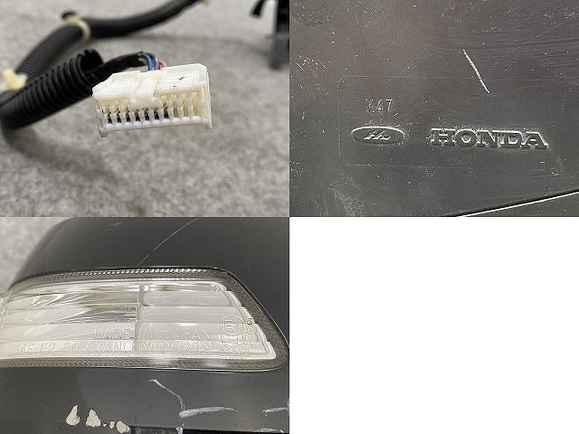 N-BOX/NBOX Nボックス カスタム/JF1/JF2 純正 右 ドアミラー 7線 ウインカー付 ミラーなし P9292  スマートブラック NH850 ホンダ(146058)