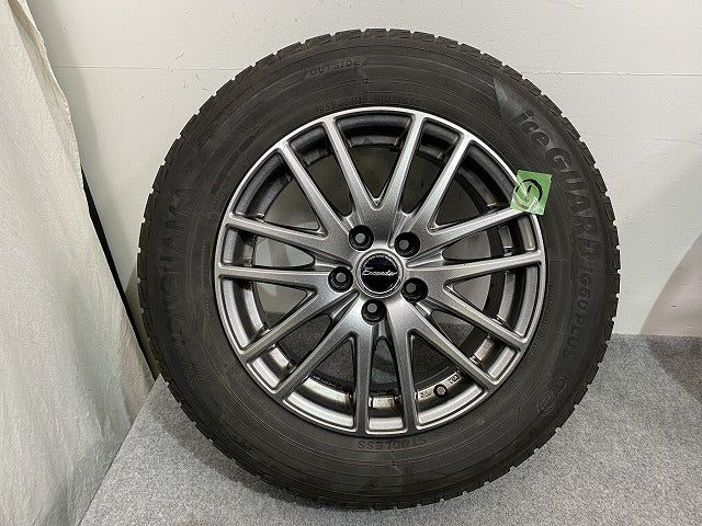 ヴォクシー/ノア/エスクァイア/セレナ 社外 タイヤホイールセット スタッドレス 15x6J/ET43/5穴 5H/PCD114.3/ハブ径67mm トヨタ(146073)