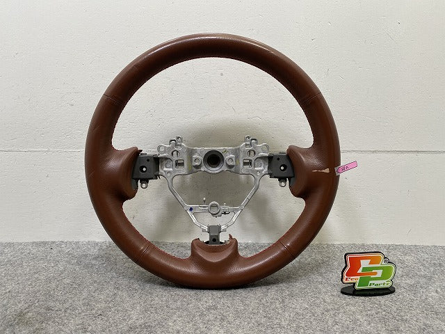エブリィワゴン DA17W 純正  ステアリング/ハンドル GS120-05670 ブラウン ソリッド スズキ(146152)