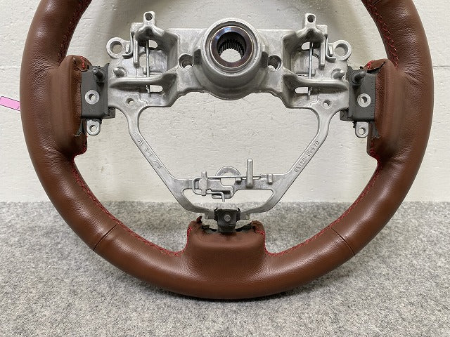エブリィワゴン DA17W 純正  ステアリング/ハンドル GS120-05670 ブラウン ソリッド スズキ(146152)