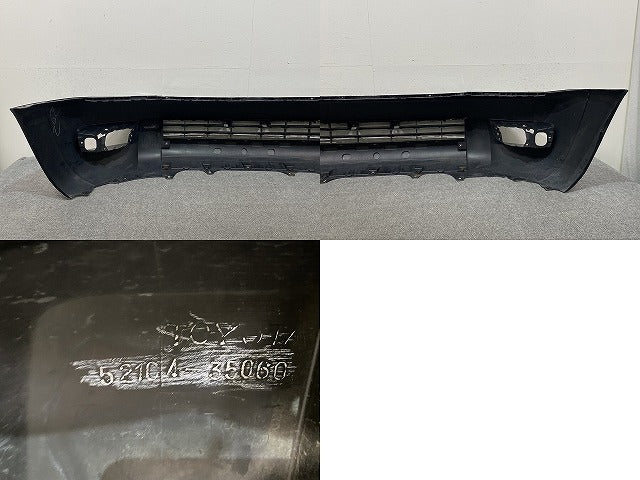 ハイラックスサーフ 210/TRN210W/TRN215W/GRN215W 純正 前期 フロント バンパー 52104-35060 ブラック 202 トヨタ(146157)