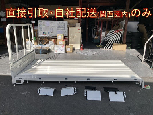 新車取り外し!ダイナ/トヨエース/デュトロ 平成23年7月~ワイド 純正  Wキャブ/ダブルキャブ 純正 平ボディ/荷台 ホワイト(146188)