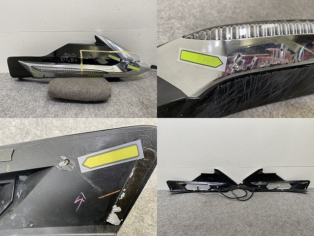 プリウス 50系/ZVW50/ZVW51/ZVW55 純正 前期 フロント スポイラー /デイライト 左右セット モデリスタ LED ブラック ソリッド(146196)