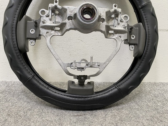 エブリィワゴン DA17W 純正  ステアリング/ハンドル ハンドルカバー付き GS120-05670 グレー ソリッド スズキ(146209)