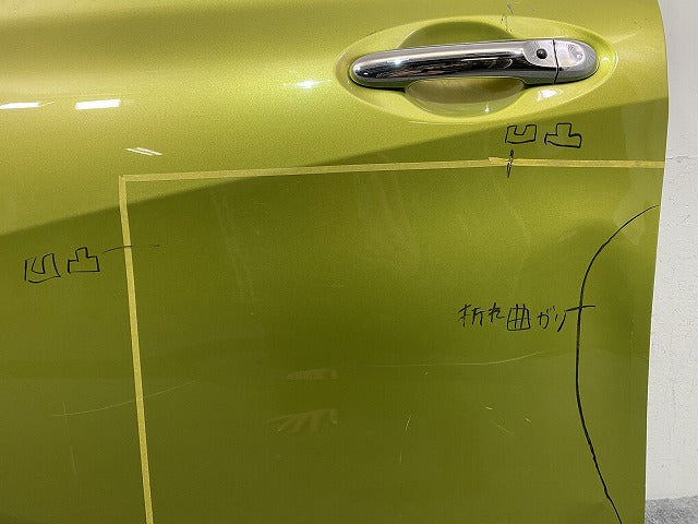 ノート/NOTE E12/NE12 e-POWER/HE12/SNE12 純正 左 フロント ドア 内張りガラス付 オリーブグリーン EBA 日産(146236)