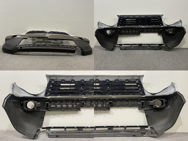 ハスラー MR31S/MR41S 純正 フロント バンパー グリル付 71711-65P0 ピュアホワイトパール ウッディブラウン2トーンルーフ DZW(146242)