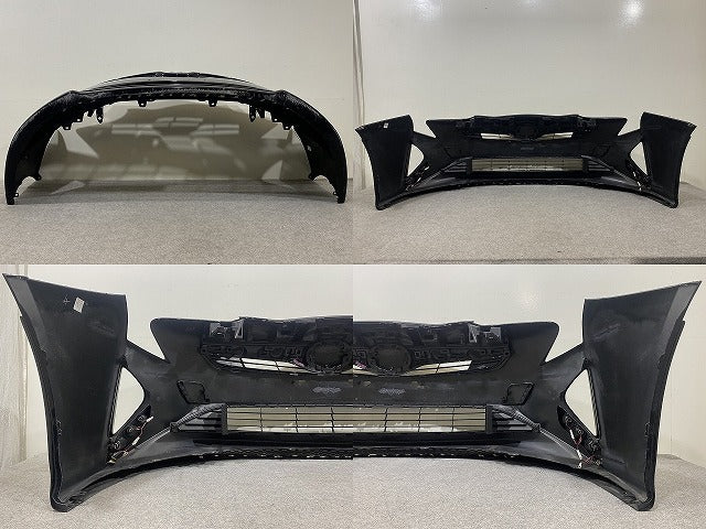 プリウス 50系/ZVW50/ZVW51/ZVW55 純正 前期 フロント バンパー スポイラーグリル付 52119-47700 アティチュードブラックマイカ(146255)
