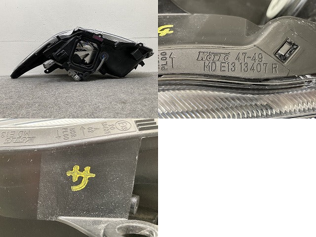 ジャンク!プリウス 30系/ZVW30 純正 右 ヘッドライト/ランプ レベライザーLED 刻印サ KOITO 47-49 トヨタ(146300)