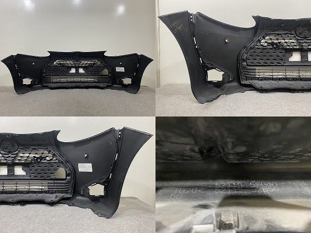 シエンタ 170系/NSP170G/NCP175G ハイブリッド/NHP170G 純正 後期 フロント バンパー グリル付 52119-52B40 ブラックマイカ(146310)