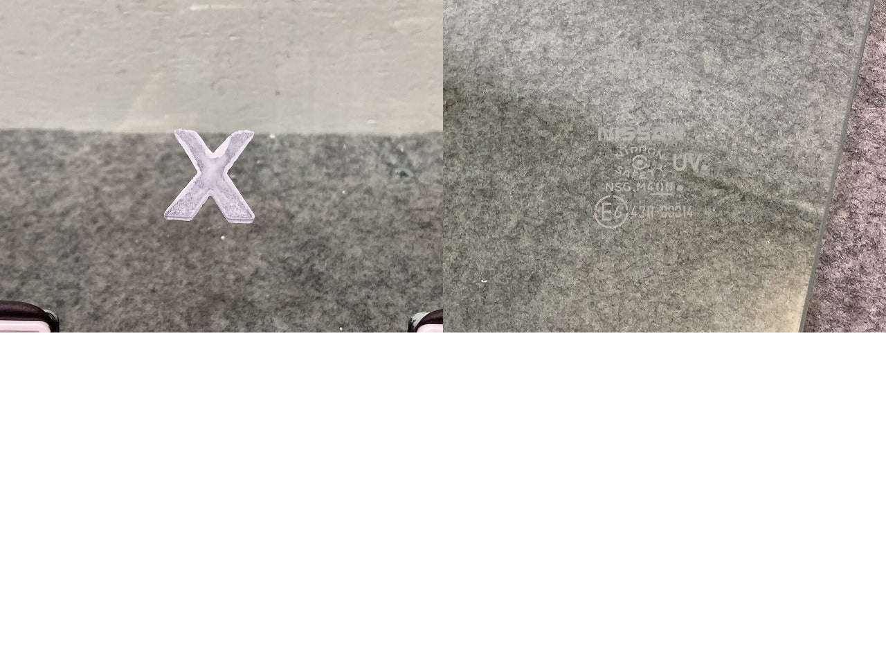 ノート/NOTE E13/SNE13 純正 左 フロント ドア ガラス 43R-00014 日産(146319)